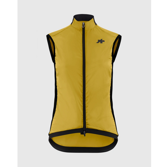 Casaco sem mangas amarelo-dourado ASSOS UMA GT WIND S11 para mulher