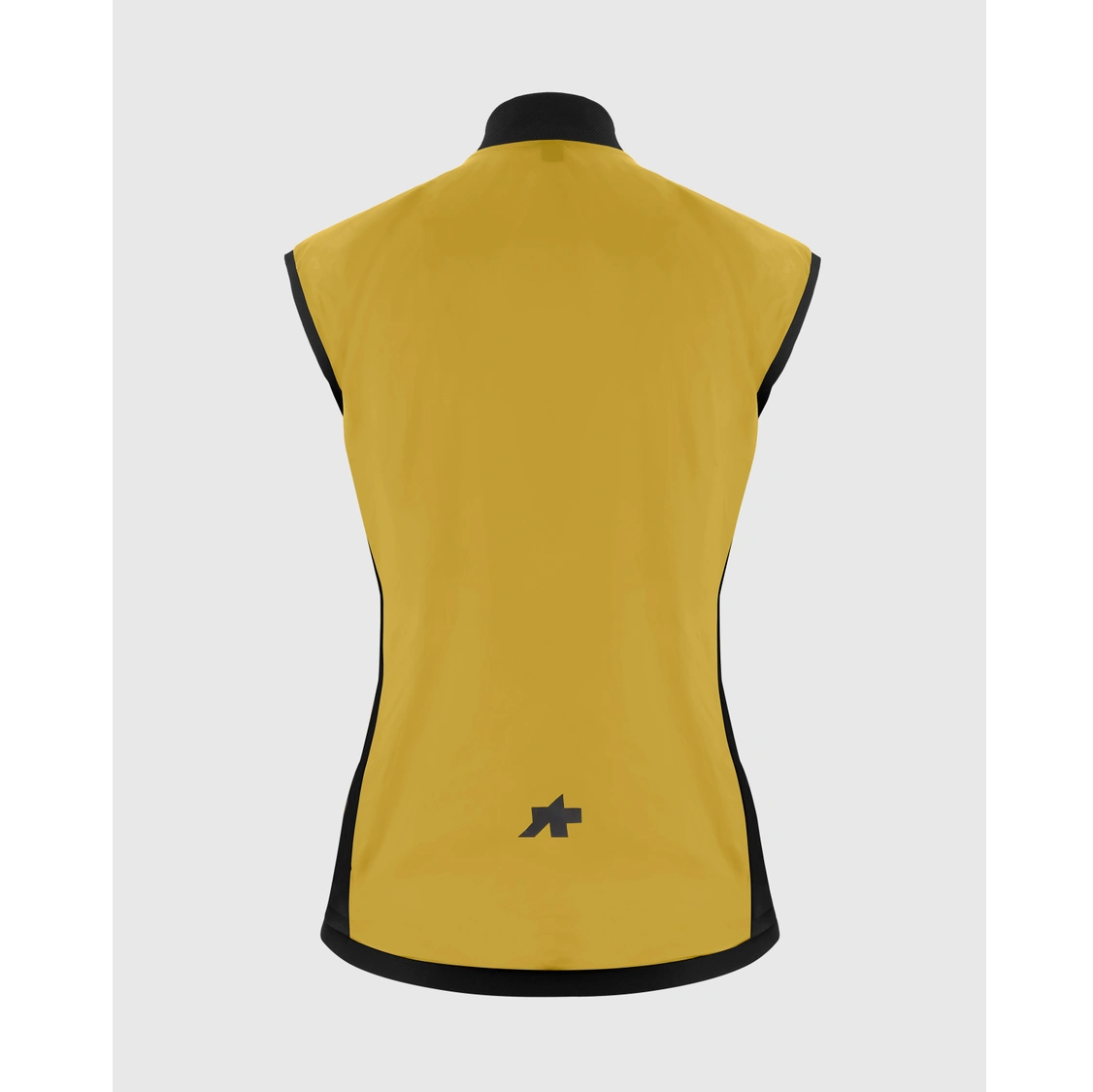 Casaco sem mangas amarelo-dourado ASSOS UMA GT WIND S11 para mulher
