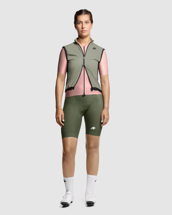 Casaco sem mangas ASSOS UMA GT WIND S11 para mulher Verde