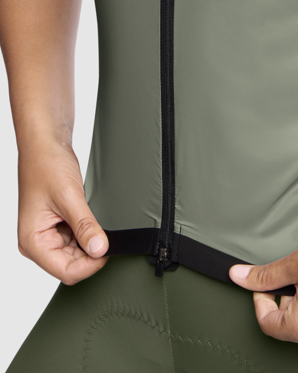 Casaco sem mangas ASSOS UMA GT WIND S11 para mulher Verde