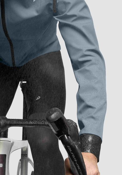 Casaco ASSOS MILLE GTS STURMPRINZ RAIN S11 Azul/Prateado
