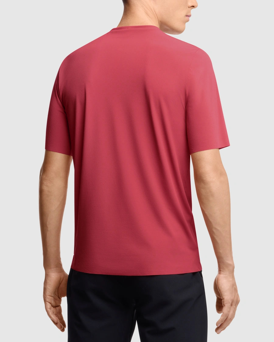 ASSOS TACTICA POST RIDE T5 Camisola de manga curta Deep Berry