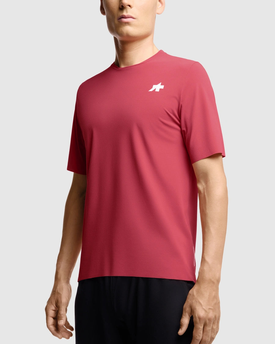 ASSOS TACTICA POST RIDE T5 Camisola de manga curta Deep Berry