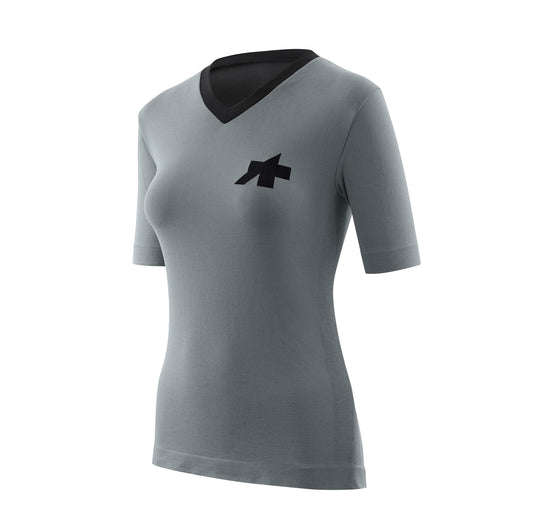 ASSOS TACTICA TECH T5 Camisola de manga curta para mulher Cinzento