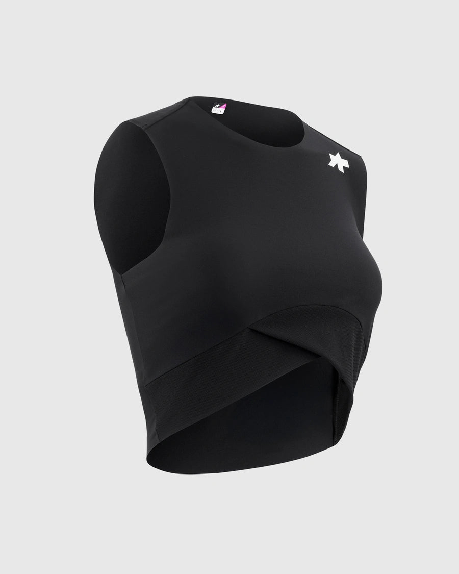 Camisola sem mangas TACTICA POST RIDE T5 curta para mulher Preto
