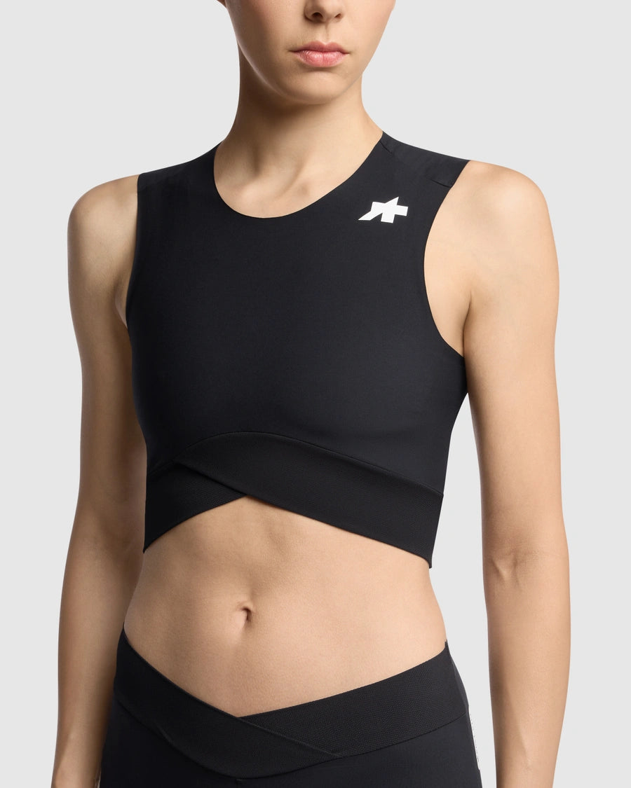 Camisola sem mangas TACTICA POST RIDE T5 curta para mulher Preto
