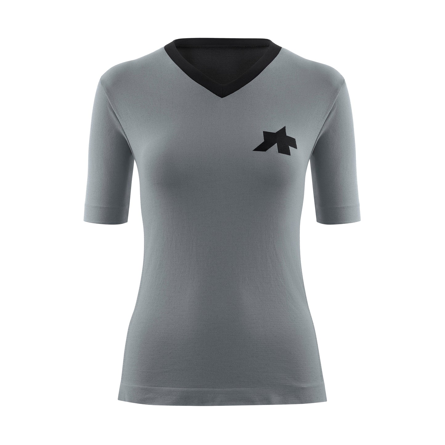 Camisola ASSOS TACTICA TECH T5 de manga curta para mulher, cinzenta