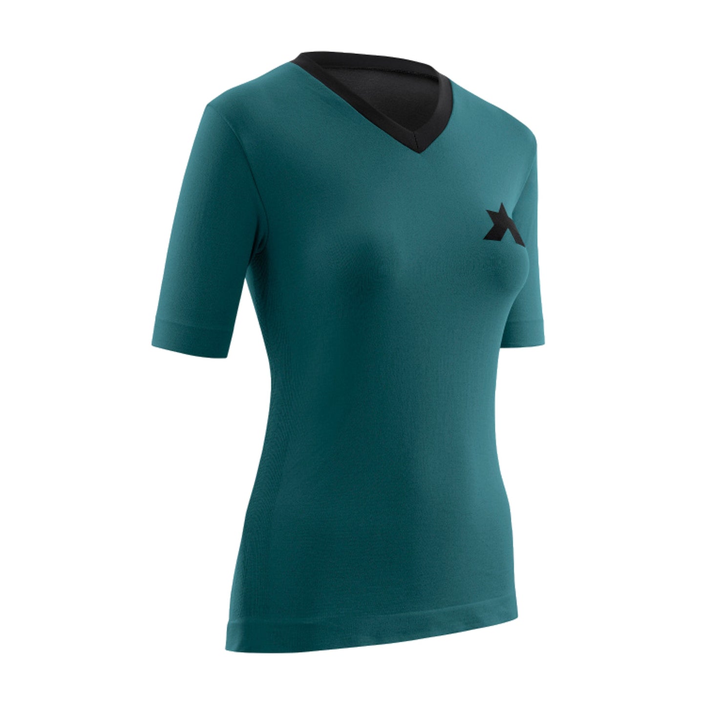 Camisola ASSOS TACTICA TECH T5 de manga curta para mulher, verde