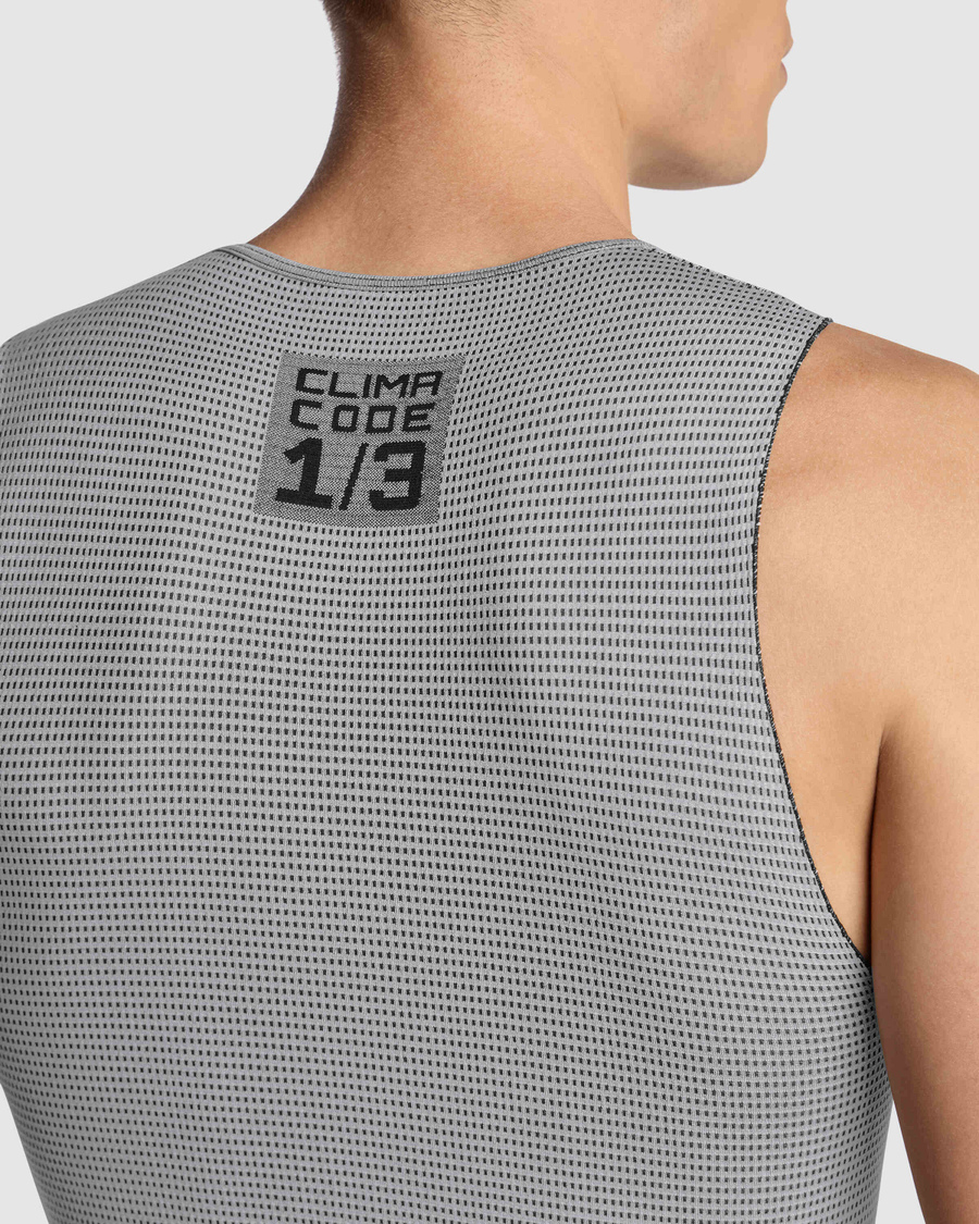 ASSOS NS SKIN LAYER P1 Roupa interior sem mangas Cinzento