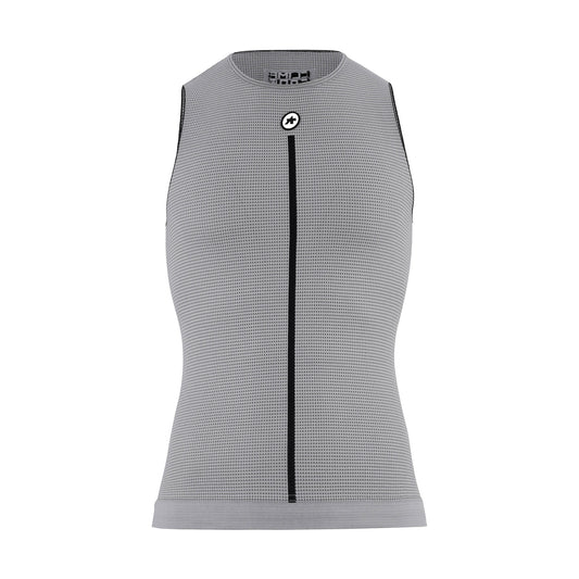 Roupa interior ASSOS NS SKIN LAYER P1 sem mangas, cinzenta