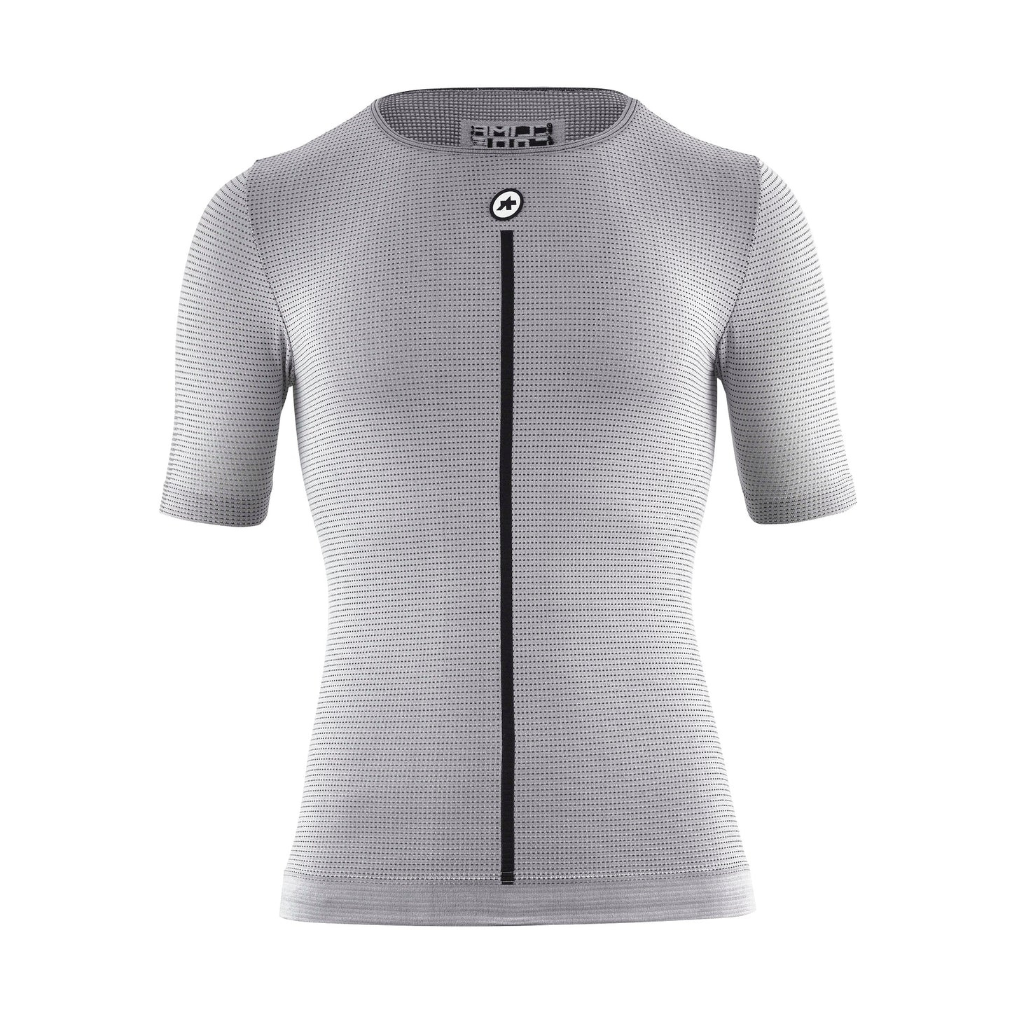Roupa interior ASSOS NS SKIN LAYER P1 de manga curta, cinzenta