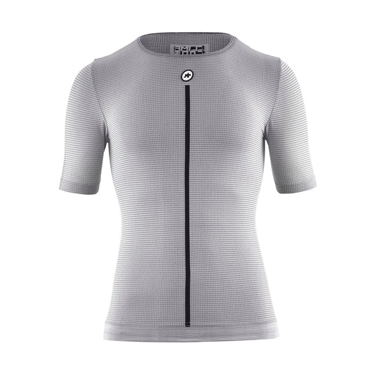 Roupa interior ASSOS NS SKIN LAYER P1 de manga curta, cinzenta