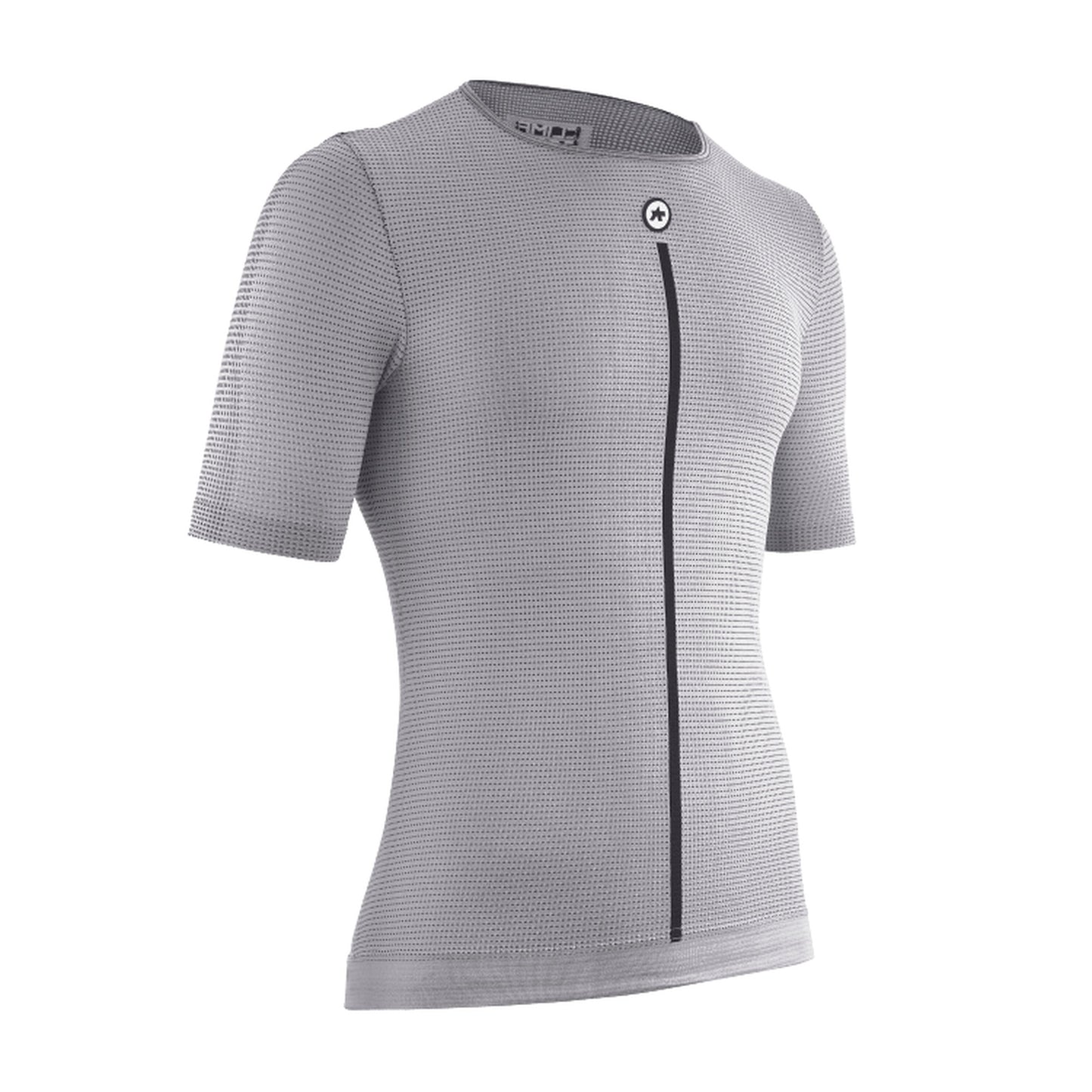 Roupa interior ASSOS NS SKIN LAYER P1 de manga curta, cinzenta