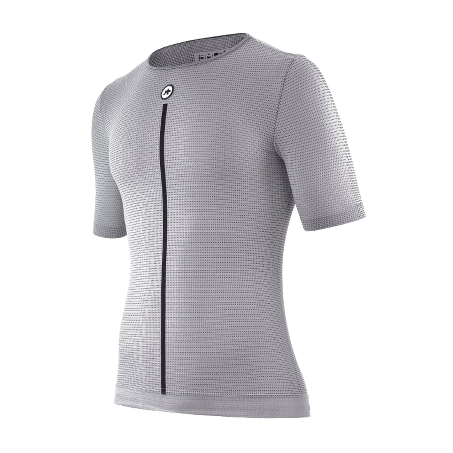 Roupa interior ASSOS NS SKIN LAYER P1 de manga curta, cinzenta