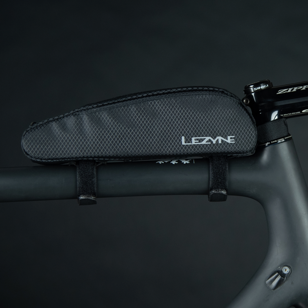 Bolsa de quadro LEZYNE AERO ENERGY CADDY para tubo superior preta