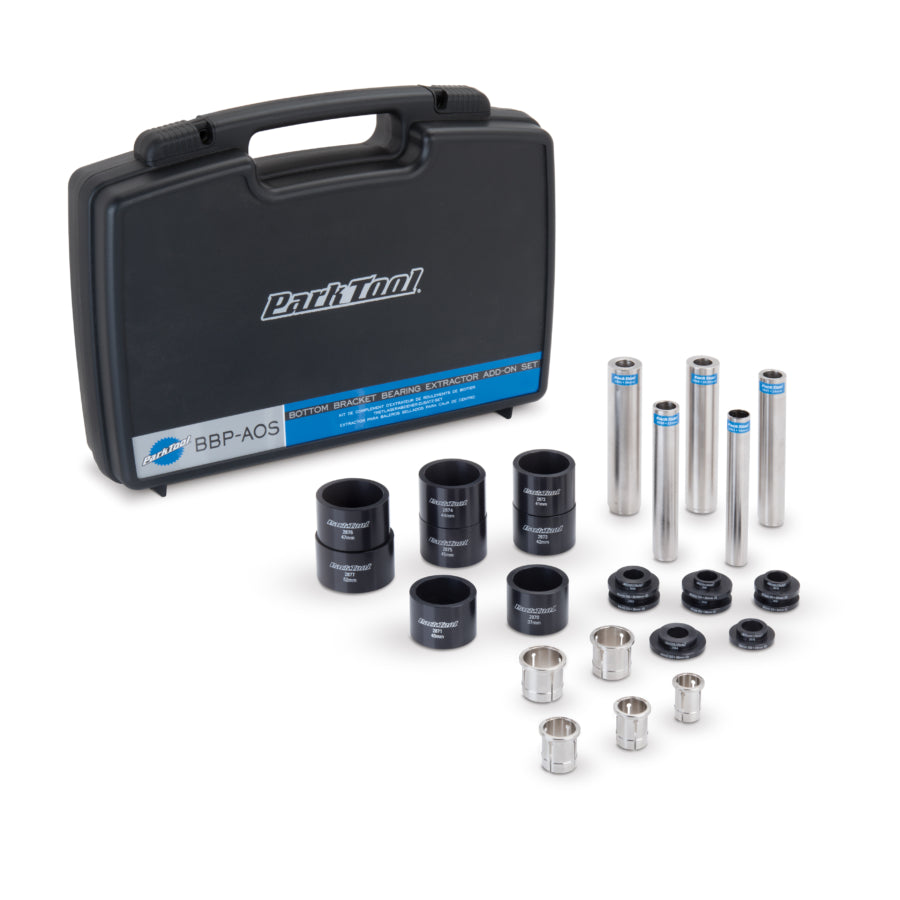Park Tool BBP-AOS: kit de extração de rolamentos press-fit com mala