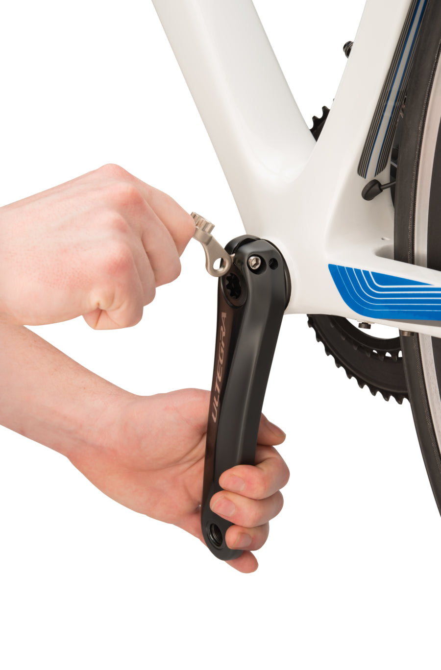 Gancho do Park Tool BBT-10.2 a levantar a placa de segurança Hollowtech II