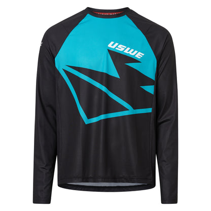 Maillot USWE BERG MTB Mangas Compridas Preto/Azul