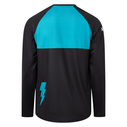 Maillot USWE BERG MTB Mangas Compridas Preto/Azul