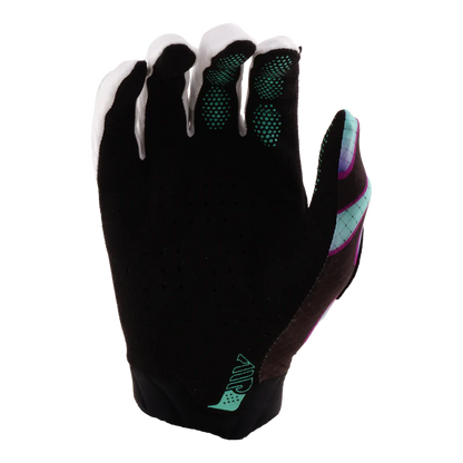 Luvas TROY LEE DESIGNS AIR OVERSPRAY Junior Preto/Real Teal