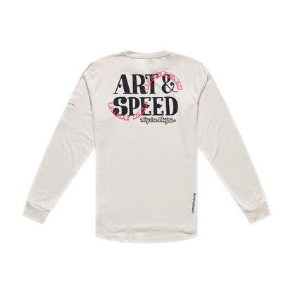 Maillot TROY LEE DESIGNS RUCKUS RIDE ART ET SPEED Mangas Compridas Pumice