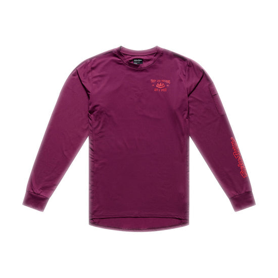 TROY LEE DESIGNS RUCKUS RIDE LOCKDOWN Camisola de manga comprida Sangria