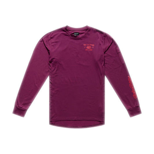TROY LEE DESIGNS RUCKUS RIDE LOCKDOWN Camisola de manga comprida Sangria