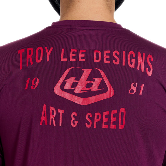 TROY LEE DESIGNS RUCKUS RIDE LOCKDOWN Camisola de manga comprida Sangria
