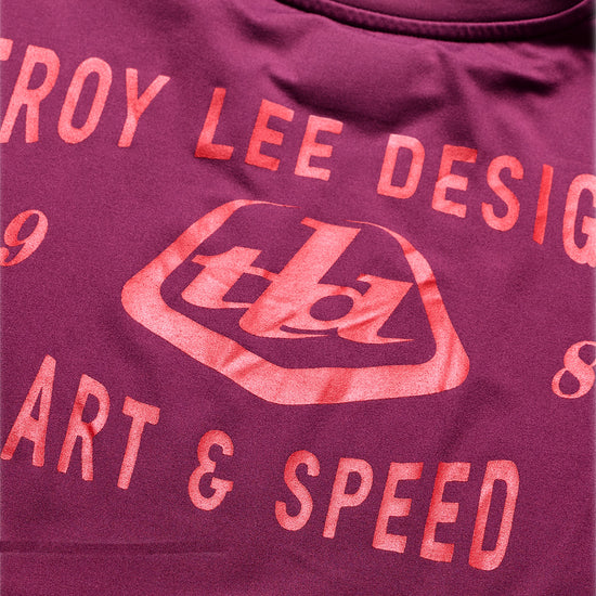 TROY LEE DESIGNS RUCKUS RIDE LOCKDOWN Camisola de manga comprida Sangria