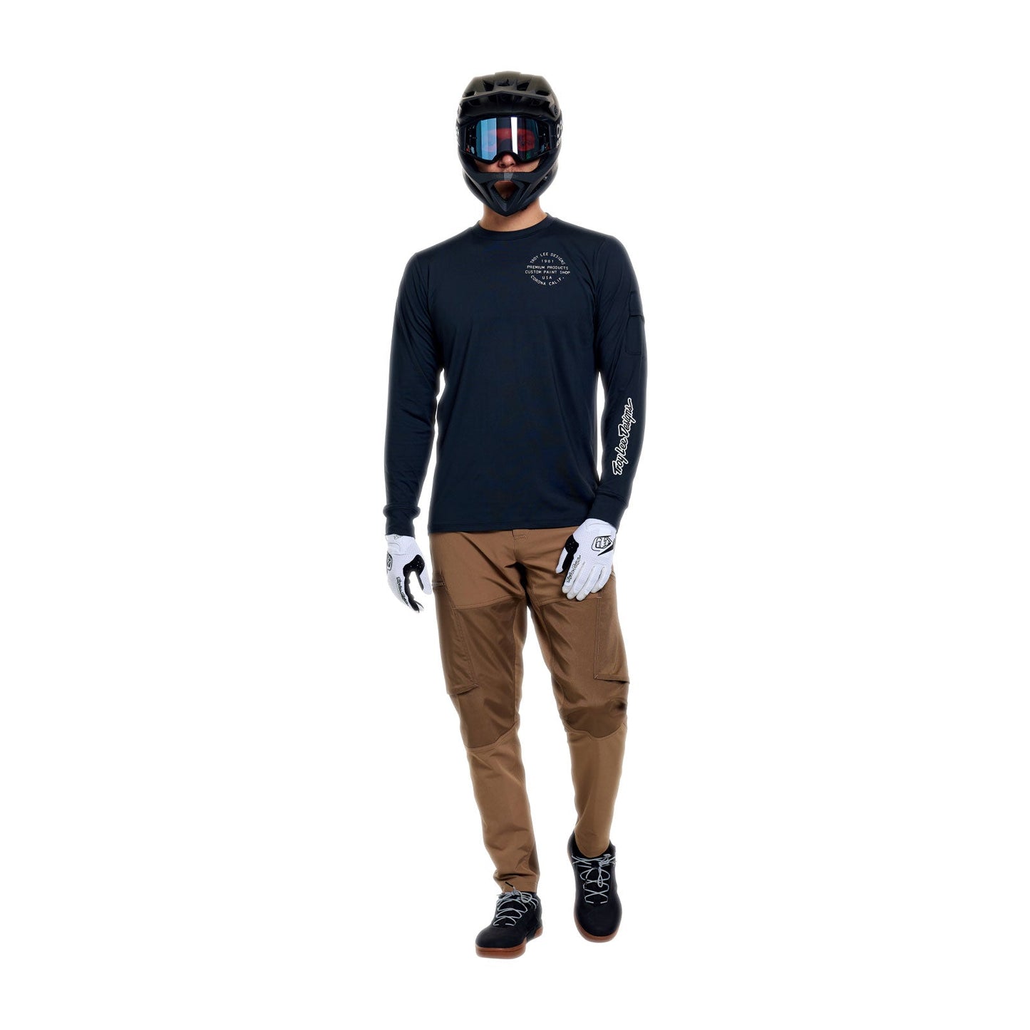 TROY LEE DESIGNS RUCKUS RIDE PRESSED Camisola de manga comprida em carbono