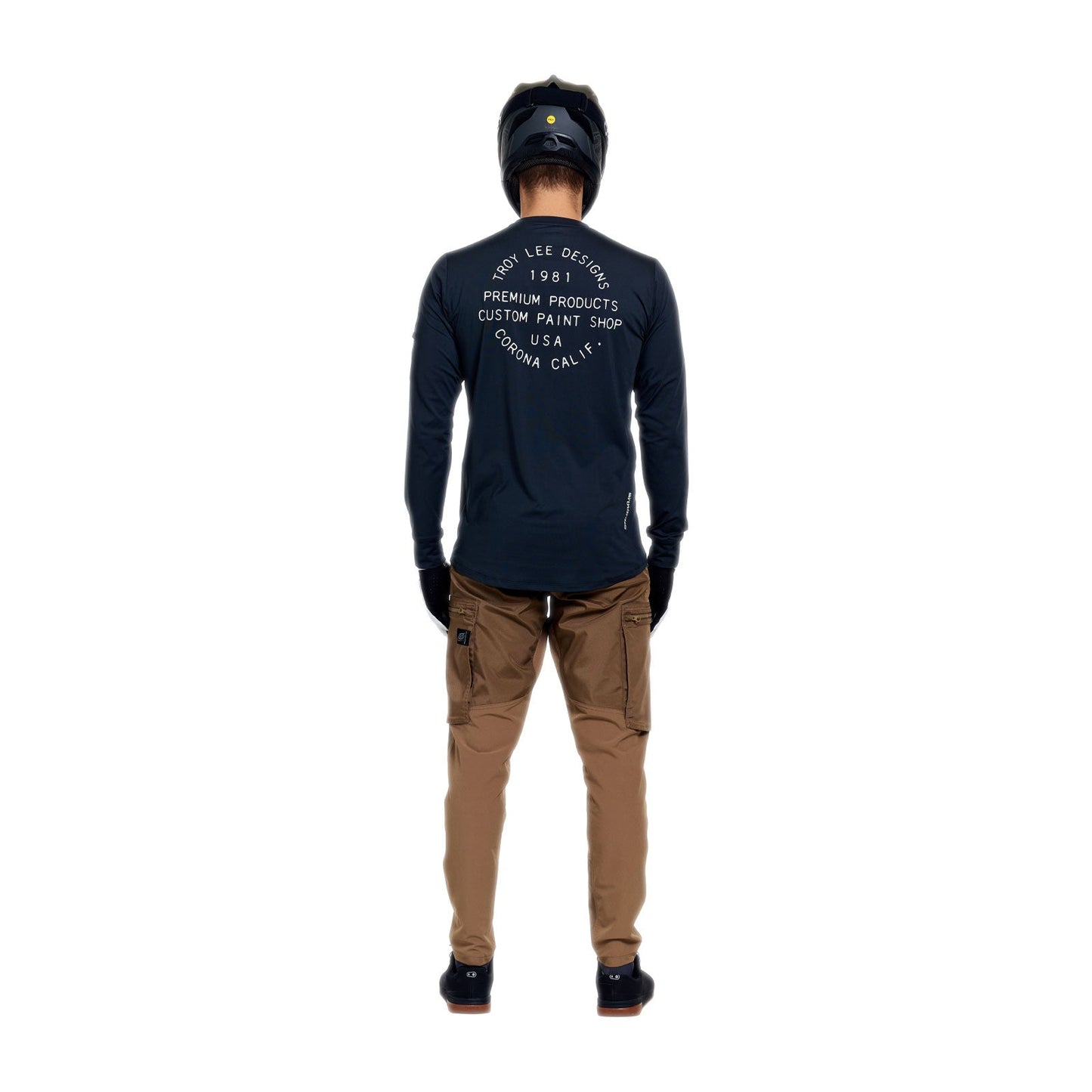 TROY LEE DESIGNS RUCKUS RIDE PRESSED Camisola de manga comprida em carbono