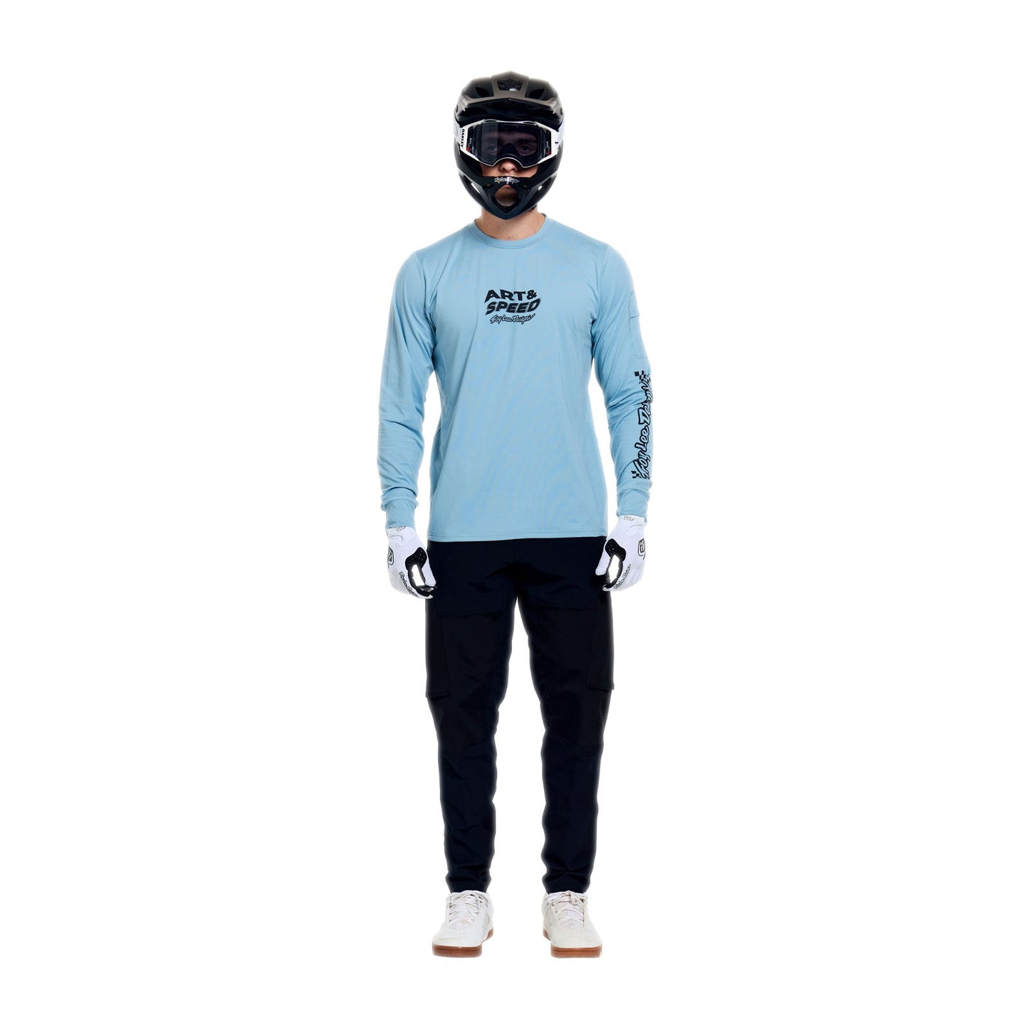 TROY LEE DESIGNS RUCKUS RIDE WAVES Camisola de manga comprida azul