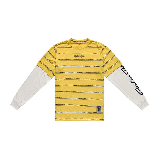 TROY LEE DESIGNS SKYLINE FAKIE RIDE Jersey Manga comprida Amarelo