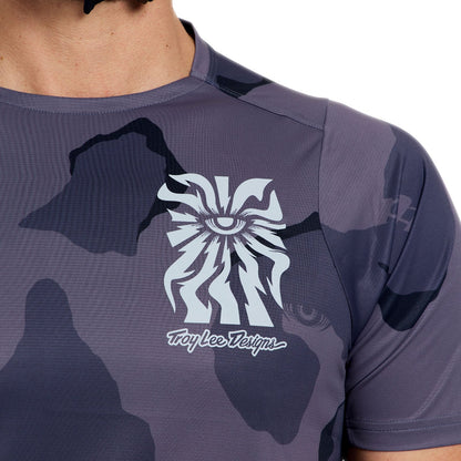 Maillot TROY LEE DESIGNS SKYLINE PRO FLOW CAMO Mangas Curtas Carbon