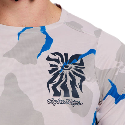 Maillot TROY LEE DESIGNS SKYLINE PRO FLOW CAMO Mangas Curtas Pumice