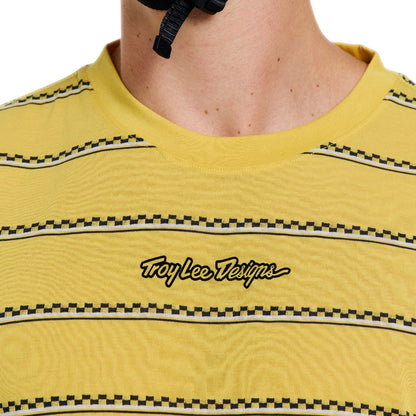 Camisola TROY LEE DESIGNS SKYLINE FAKIE RIDE Mangas Curtas Amarelo