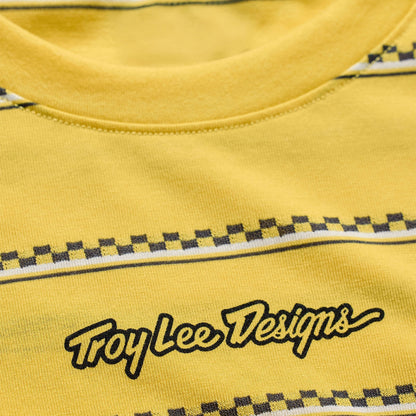 Camisola TROY LEE DESIGNS SKYLINE FAKIE RIDE Mangas Curtas Amarelo