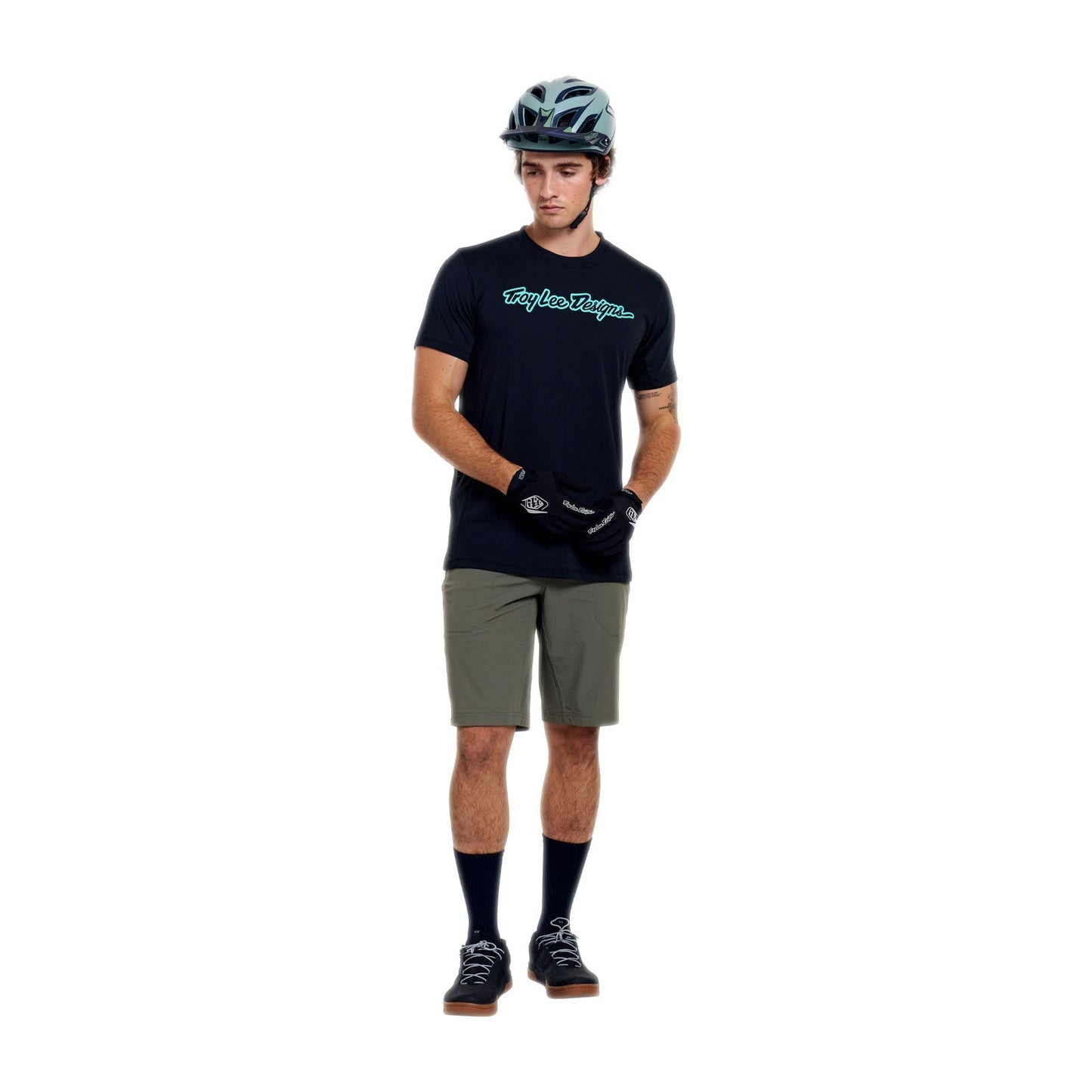 TROY LEE DESIGNS SKYLINE TRAIL Calções com forro Mono Cáqui