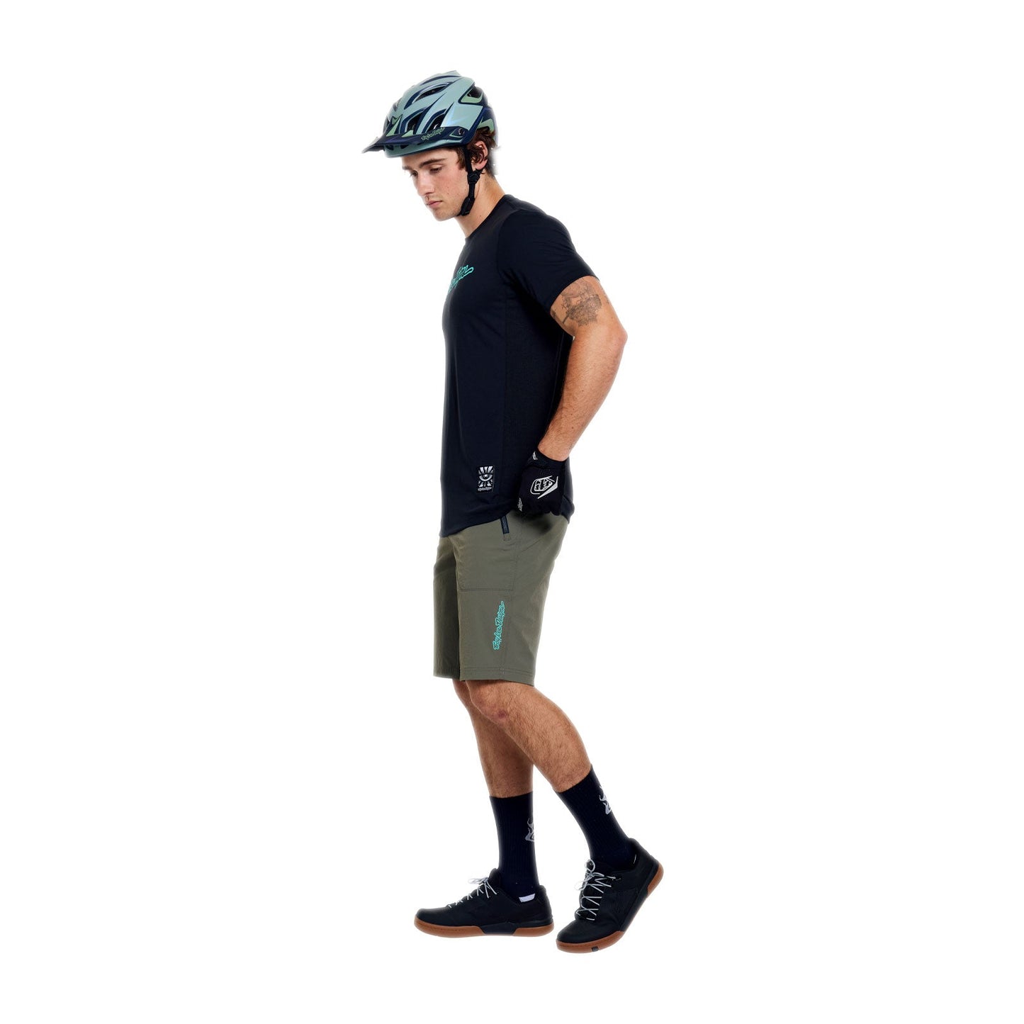 TROY LEE DESIGNS SKYLINE TRAIL Calções com forro Mono Cáqui