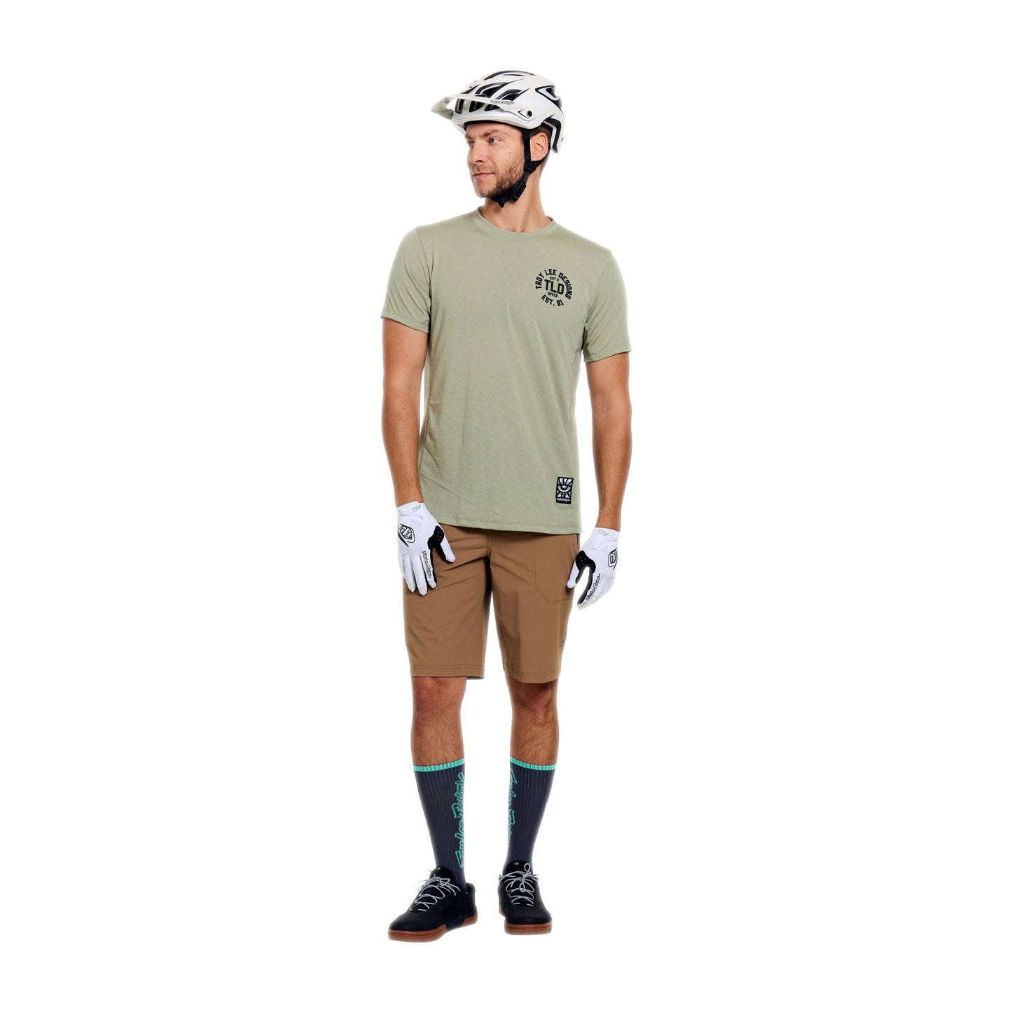 TROY LEE DESIGNS SKYLINE TRAIL Calções com forro Mono Bege