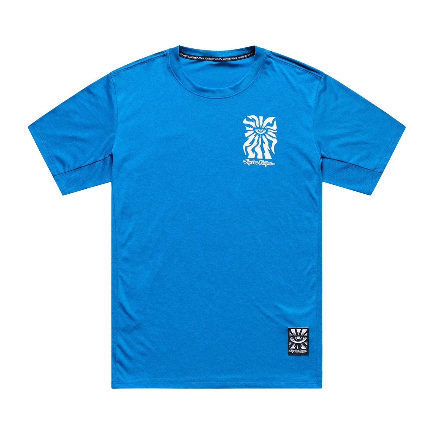 TROY LEE DESIGNS SKYLINE RIDE ONE EYE AERO Jersey Manga curta azul