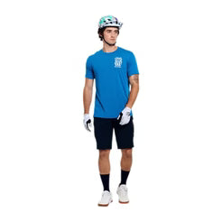 TROY LEE DESIGNSSKYLINE RIDE ONE EYE AERO Jersey Manga curta azul