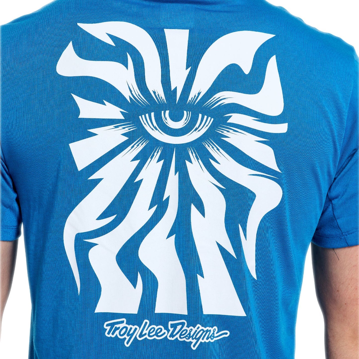 TROY LEE DESIGNS SKYLINE RIDE ONE EYE AERO Jersey Manga curta azul
