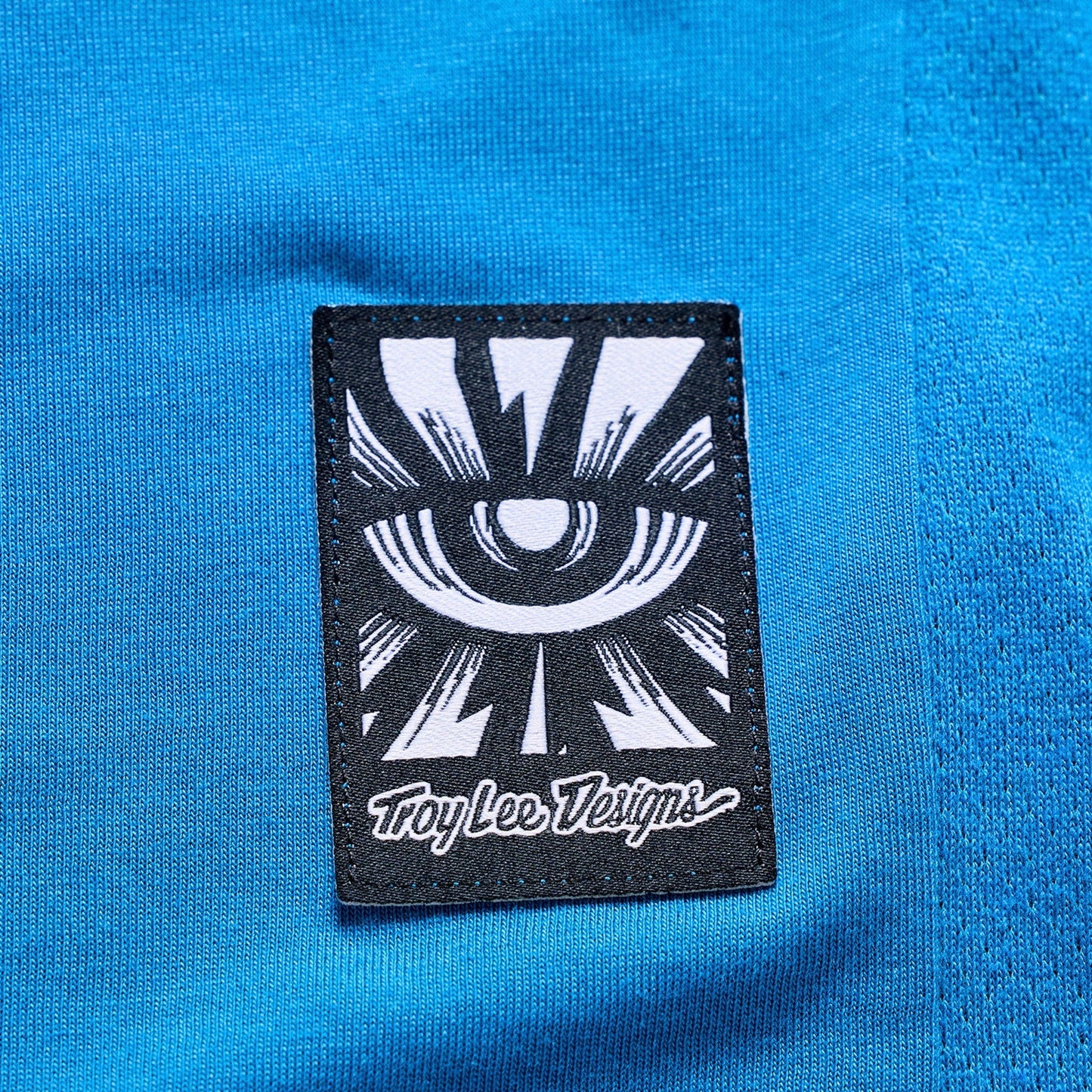 TROY LEE DESIGNS SKYLINE RIDE ONE EYE AERO Jersey Manga curta azul