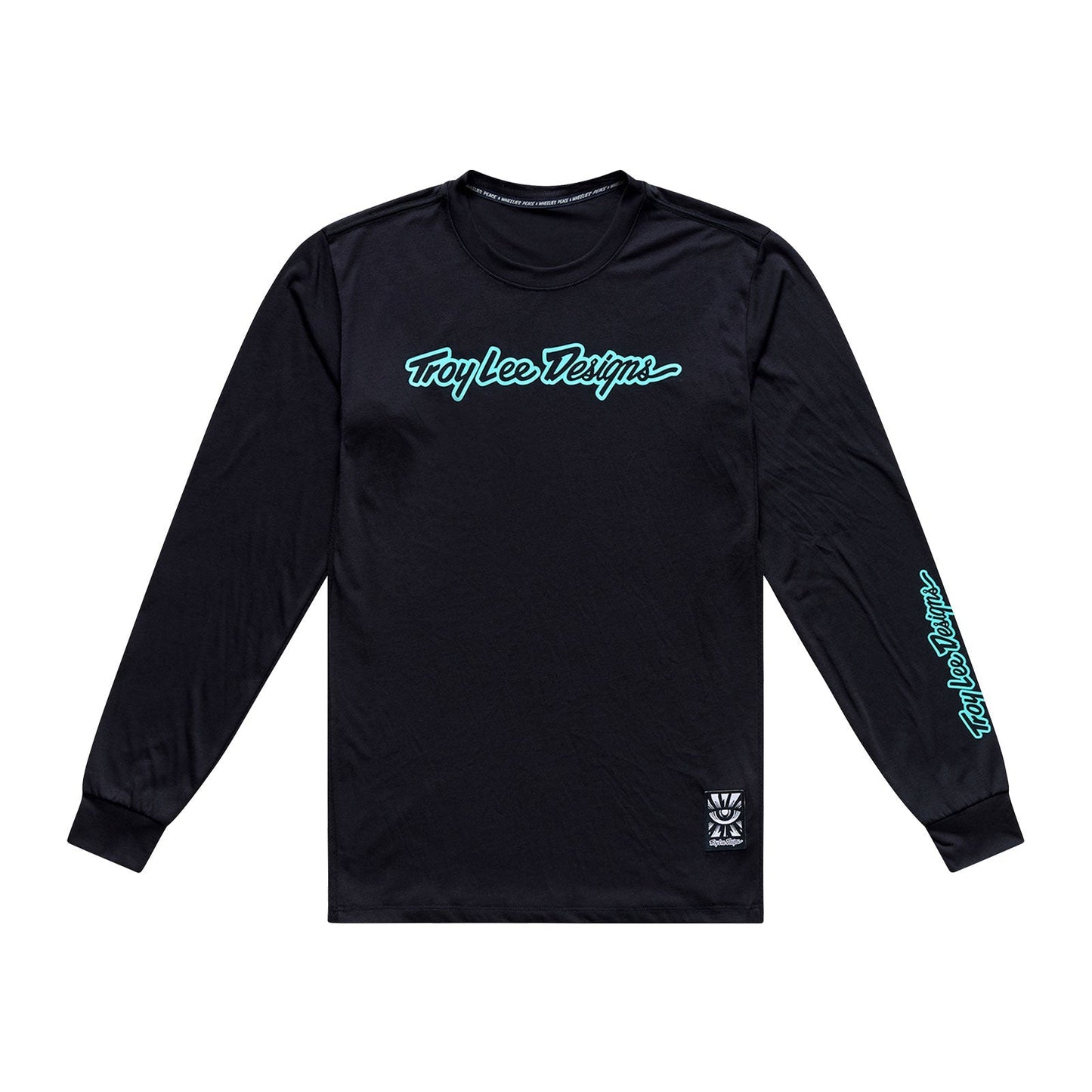 TROY LEE DESIGNS SKYLINE RIDE SIGNATURE Jersey Manga comprida Preto/Turquesa