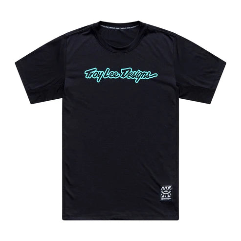 TROY LEE DESIGNSSKYLINE RIDE SIGNATURE Jersey Manga curta Preto/Verde