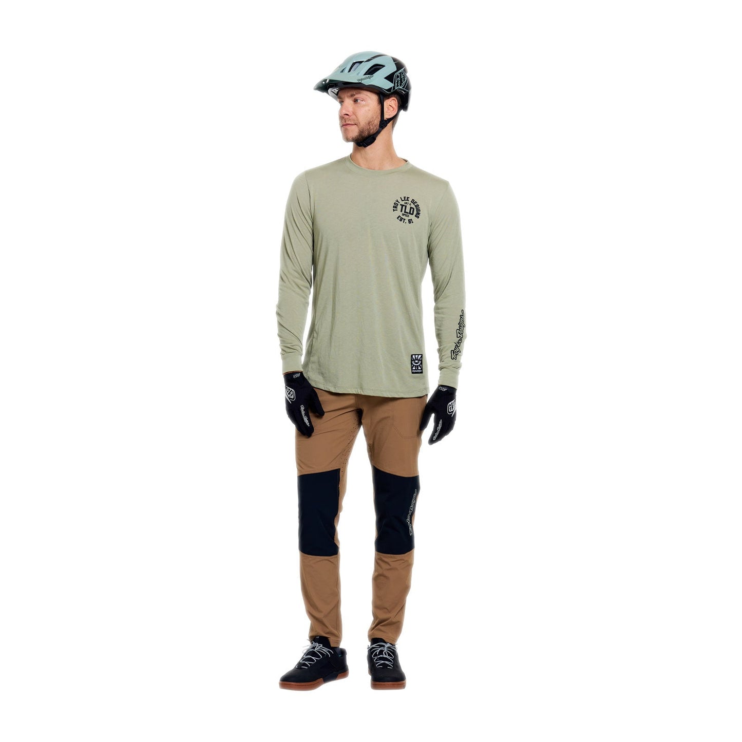 TROY LEE DESIGNS SKYLINE RIDE STAMPS Camisola de manga comprida Sage