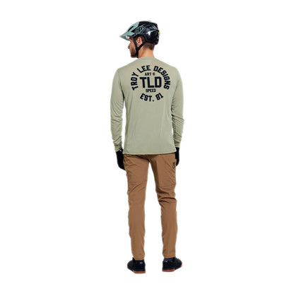 Maillot TROY LEE DESIGNS SKYLINE RIDE STAMPS Mangas Compridas Sage