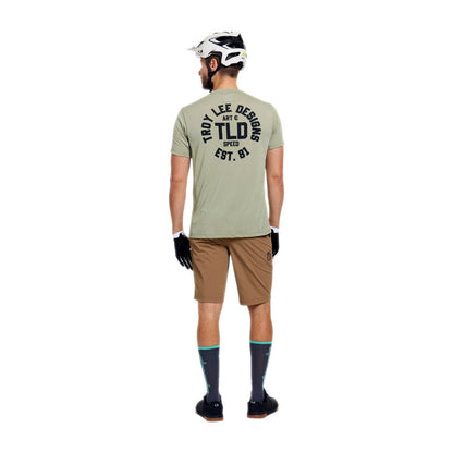 Maillot TROY LEE DESIGNS SKYLINE RIDE STAMPS Mangas Curtas Sage