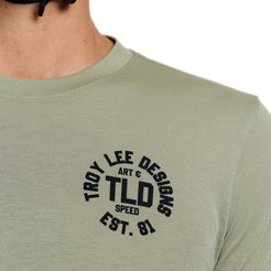 TROY LEE DESIGNSSKYLINE RIDE STAMPS Jersey Manga curta Sage